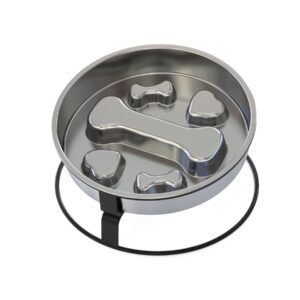 cuenco hueso Folding para mascotas 22×10.5 cm