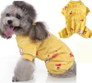 Four-Legged Fleece Duck Dog Coat MQ