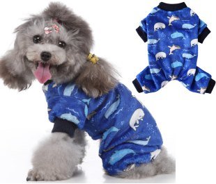Four-Legged Fleece Whale Dog Coat