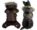 Four-Legged Snowflake Reindeer Warm Coat Red M Right