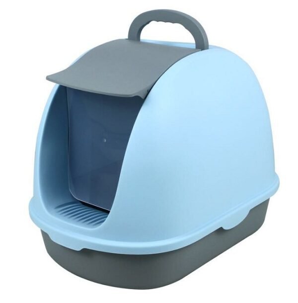 Front-Opening Enclosed Cat Litter Box With Scoop