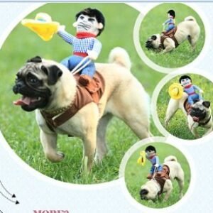 Horse Riding Transformation Dog Costume Rider