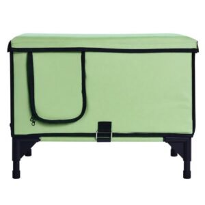 Elevated Heated Outdoor Cat House with 30W Waterproof Heating Pad