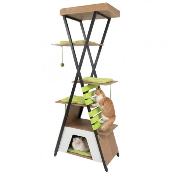 73" Multi-Level Cat Tree with Condo, Top Perch and Scratching Pad - image 1 73" Multi-Level Cat Tree with Condo Top Perch and Scratching Pad