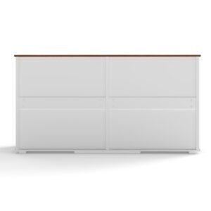 63" Double Dog Crate Furniture with Two Drawers and Sliding Doors - image 15 63" Double Dog Crate Furniture with Two Drawers and Sliding Doors view 15