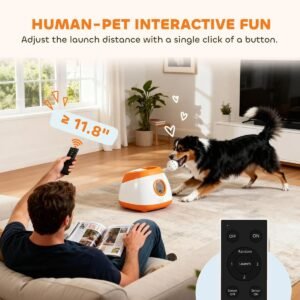 Automatic Dog Ball Launcher with Remote, 78 ft Range and Six ETPU Balls - image 7 Automatic Dog Ball Launcher with Remote 78 ft Range and Six ETPU Balls view 7