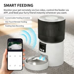 Automatic Pet Feeder with HD Camera, App Control and 5L Hopper - image 5 Automatic Pet Feeder with HD Camera App Control and 5L Hopper view 5