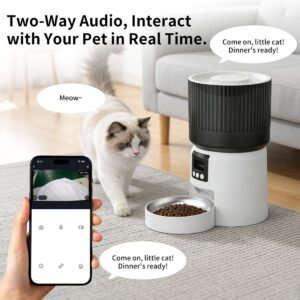 Automatic Pet Feeder with HD Camera, App Control and 5L Hopper - image 6 Automatic Pet Feeder with HD Camera App Control and 5L Hopper view 6