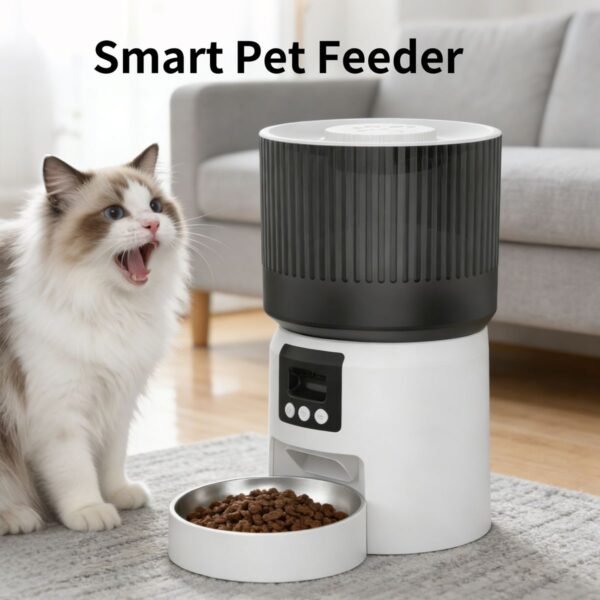 Automatic Pet Feeder with HD Camera, App Control and 5L Hopper - image 9 Automatic Pet Feeder with HD Camera App Control and 5L Hopper view 9