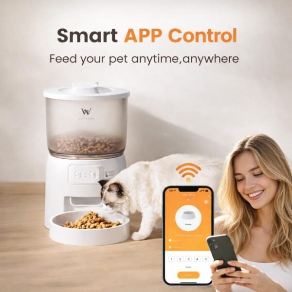 Smart Pet Feeder 3L with App Scheduling and Dual Power Backup - image 4 Smart Pet Feeder 3L with App Scheduling and Dual Power Backup view 4