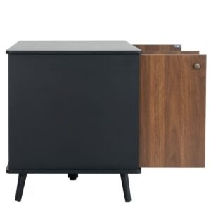 Litter Box Enclosure Storage Bench with Hidden Plug and Three Doors - image 11 Litter Box Enclosure Storage Bench with Hidden Plug and Three Doors view 11
