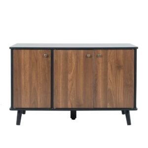 Litter Box Enclosure Storage Bench with Hidden Plug and Three Doors - image 12 Litter Box Enclosure Storage Bench with Hidden Plug and Three Doors view 12