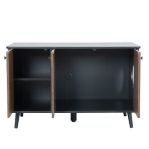 Litter Box Enclosure Storage Bench with Hidden Plug and Three Doors - image 13 Litter Box Enclosure Storage Bench with Hidden Plug and Three Doors view 13