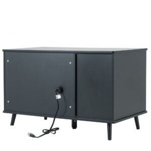 Litter Box Enclosure Storage Bench with Hidden Plug and Three Doors - image 14 Litter Box Enclosure Storage Bench with Hidden Plug and Three Doors view 14