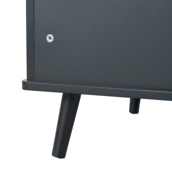 Litter Box Enclosure Storage Bench with Hidden Plug and Three Doors - image 16 Litter Box Enclosure Storage Bench with Hidden Plug and Three Doors view 16