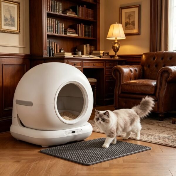 Self-Cleaning Smart Cat Litter Box with UVC Odour Control and App Health Tracking - image 2 Self-Cleaning Smart Cat Litter Box with UVC Odour Control and App Health Tracking view 2
