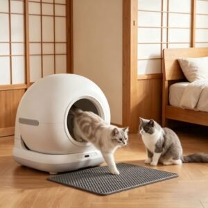 Self-Cleaning Smart Cat Litter Box with UVC Odour Control and App Health Tracking - image 6 Self-Cleaning Smart Cat Litter Box with UVC Odour Control and App Health Tracking view 6
