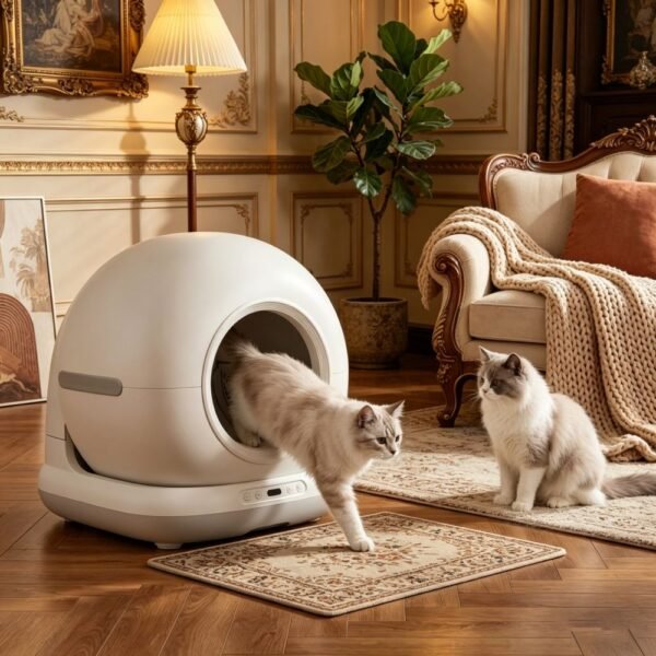Self-Cleaning Smart Cat Litter Box with UVC Odour Control and App Health Tracking - image 8 Self-Cleaning Smart Cat Litter Box with UVC Odour Control and App Health Tracking view 8