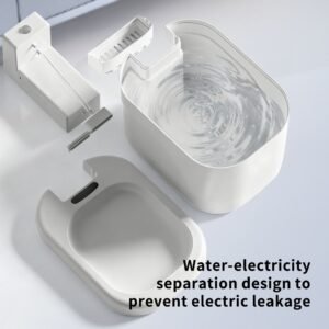 Cordless Pet Water Dispenser with Motion Sensor and 3-Layer Filtration