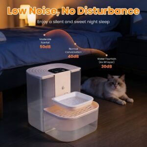 Cordless Smart Pet Water Fountain with Dual Tank Separation, 4.5L - image 8 Cordless Smart Pet Water Fountain with Dual Tank Separation 4.5L view 8