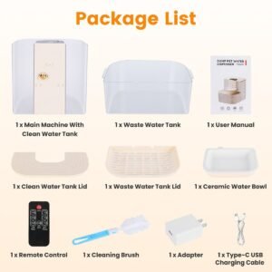 Cordless Smart Pet Water Fountain with Dual Tank Separation, 4.5L - image 15 Cordless Smart Pet Water Fountain with Dual Tank Separation 4.5L view 15