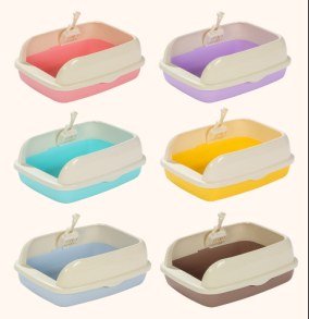 Large Open-Top Litter Box 41×25 cm