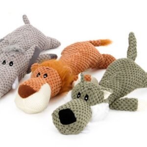 Lying Lion, Wolf, Elephant Pet Toy
