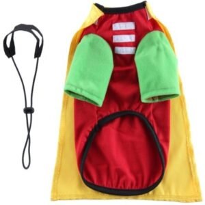 Masked Hero Dog Costume Set With Detachable
