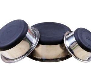 Bowl de goma con borde ancho profundo mediano