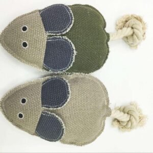 hueso Medium Linen para perros 21×9 cm