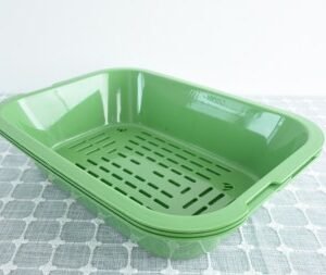 No-Scoop Cat Litter Box 32.5×10 cm