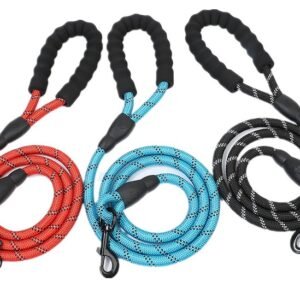 correa Nylon Dog para perros Negro Metal