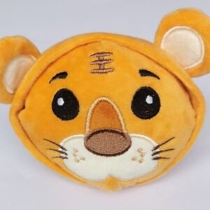 Orange Plush Dog Toy 13×8 cm