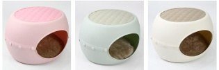 Cama ovalada para gatos con cojín