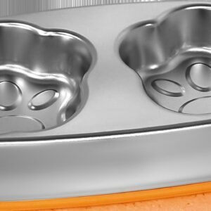 cuenco Paw Double para mascotas 19×4.5 cm