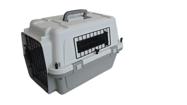 Transportín para mascotas con ventanas de malla - Marrón
