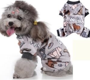 Paradise Four-Leg Fleece Dog Suit