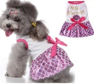 Pink Mermaid Dog Dress MQ