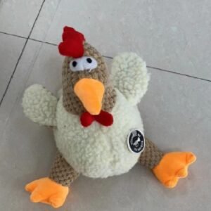 Plush Rooster Pet Toy 20×18 cm