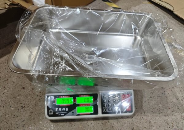 Caja de arena para gatos de acero inoxidable Preferred con base de