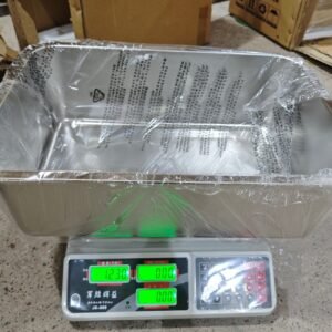 Caja de arena para gatos de acero inoxidable Preferred grande con base de 15 cm