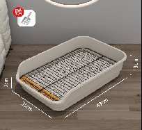Preferred Side Open Bathtub With Iron Mesh - Black
