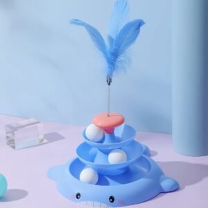 Cat Turntable With Cat Feather 30×37 cm