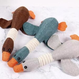 Realistic Goose Pet Toy 30×9 cm