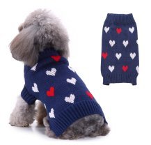 jersey corazón Rojo Blanco para perros