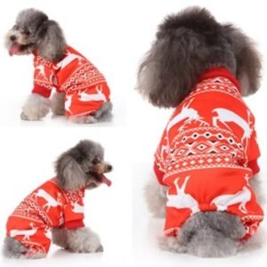 ropa para perros Rojo Christmas Reindeer