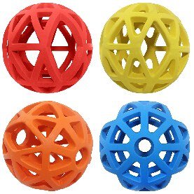 Rubber fence Dog ball