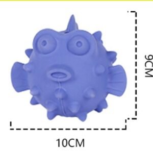 Rubber Pufferfish Dog Toy