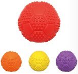 Rubber Soccer with Dog squeaker