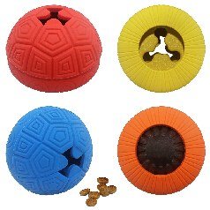premio Rubber para perros Turtle con pelota SM.